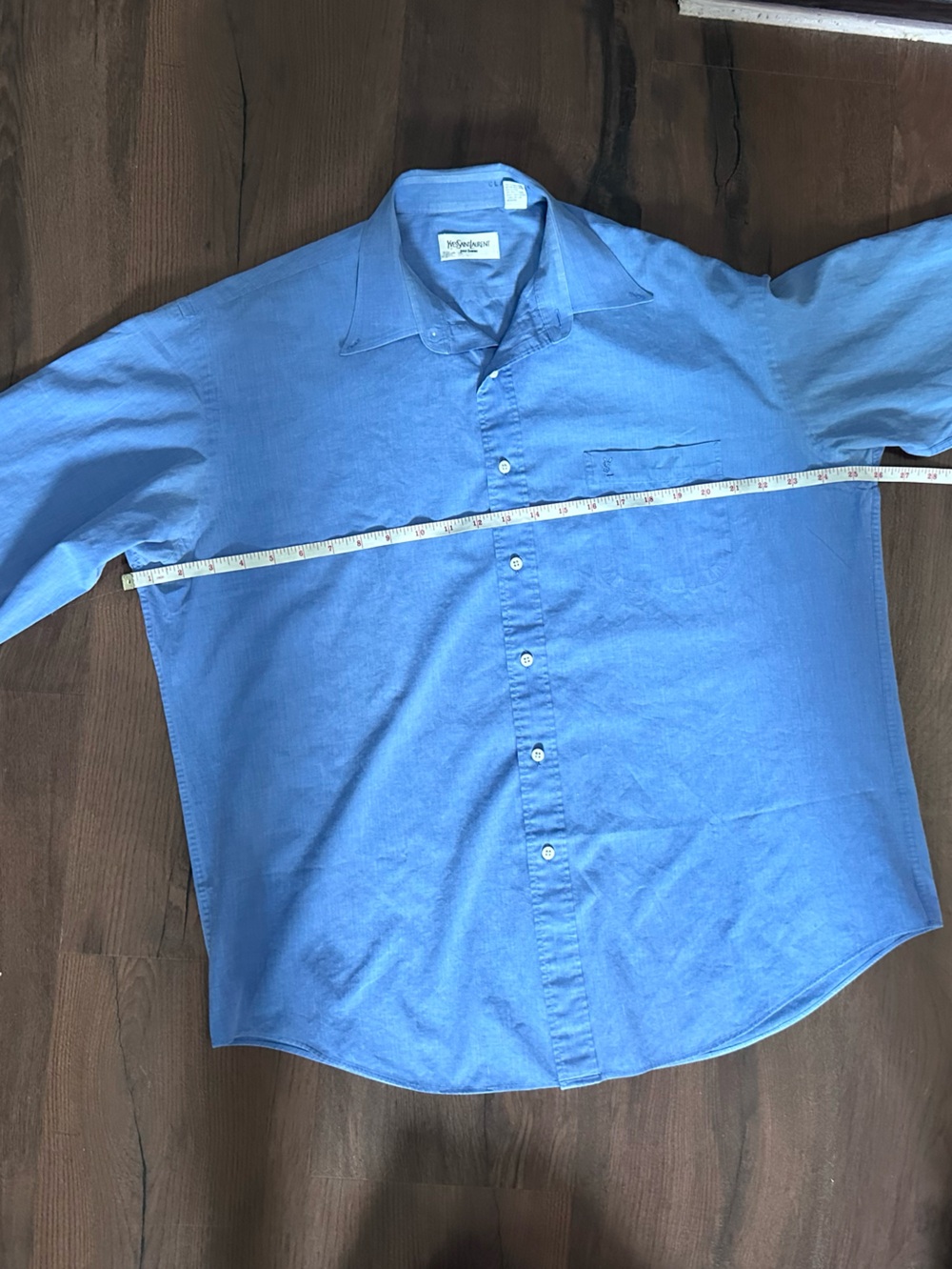 Yves Saint Laurent Light Blue Button-Down Shirt